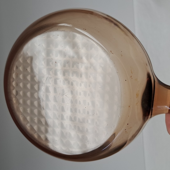 Vintage Visions Corning  7” amber glass-skillet  made in France - Picture 6 of 8